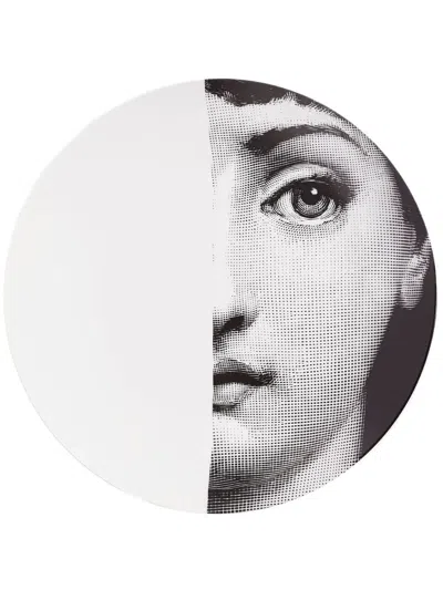 Fornasetti Tema E Variazioni N.31 Wall Plate In White