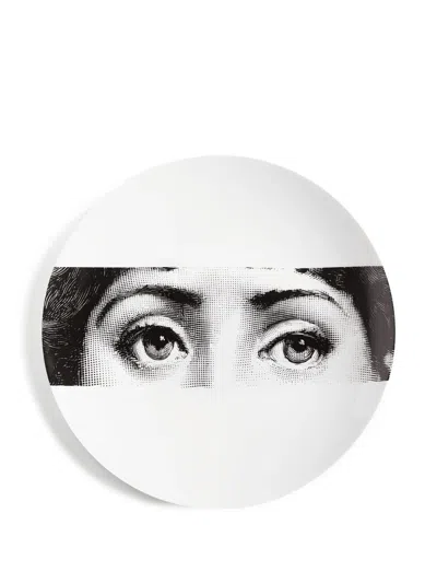 Fornasetti Tema E Variazioni N.32 Plate In Blue