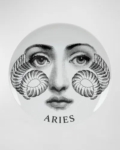Fornasetti Tema E Variazioni N.348 Wall Plate In White
