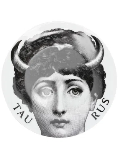 Fornasetti Tema E Variazioni N.349 Wall Plate (25cm) In Black