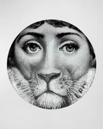 Fornasetti Tema E Variazioni N.352 Wall Plate In Black
