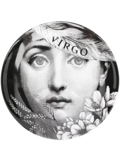 Fornasetti Tema E Variazioni N.353 Wall Plate (25cm) In Black