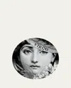 Fornasetti Tema E Variazioni N.353 Wall Plate In Blackwhite