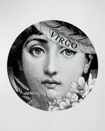 Fornasetti Tema E Variazioni N.353 Wall Plate In Black