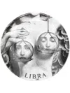 Fornasetti Tema E Variazioni N.354 Libra Wall Plate (26cm) In Black