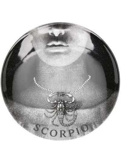 Fornasetti Tema E Variazioni N.355 Wall Plate (25cm) In Black