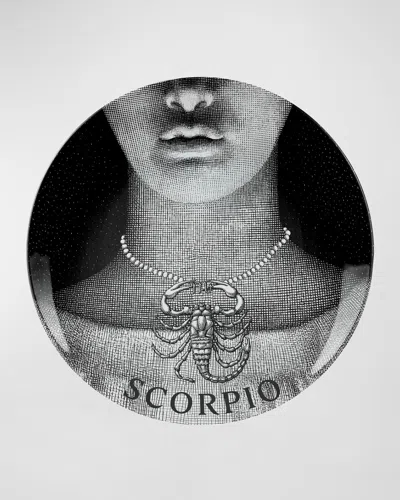 Fornasetti Tema E Variazioni N.355 Wall Plate In Black
