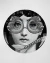 Fornasetti Tema E Variazioni N.357 Wall Plate In Blackwhite