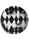 Fornasetti Tema E Variazioni N.368 Wall Plate In Schwarz