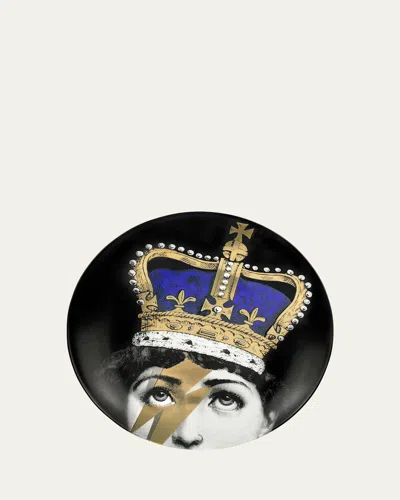 Fornasetti Tema E Variazioni N.389 Queen Lina Wall Plate In Multi