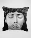 Fornasetti Tema E Variazioni N.393 Cushion In Black/white