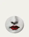 Fornasetti Tema E Variazioni N.397 Red Lips Round Box In Multi