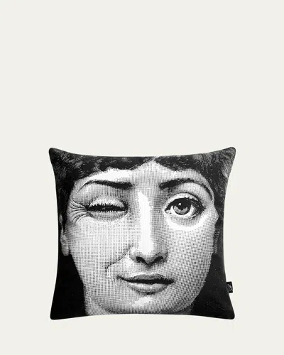 Fornasetti Tema E Variazioni N.82 Cushion, 15" Square In Blackwhite