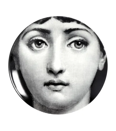 Fornasetti Tema E Variazioni No. 1 Wall Plate In Black