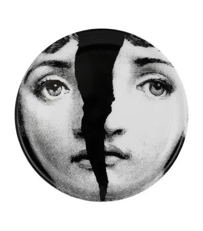 Fornasetti Tema E Variazioni No. 10 Coaster In Black