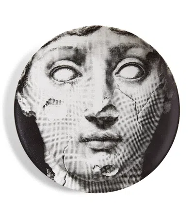Fornasetti Tema E Variazioni No. 125 Wall Plate In Black