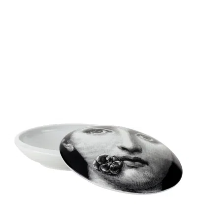 Fornasetti Tema E Variazioni No. 137 Round Box In Black