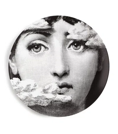 Fornasetti Tema E Variazioni No. 139 Wall Plate In Black