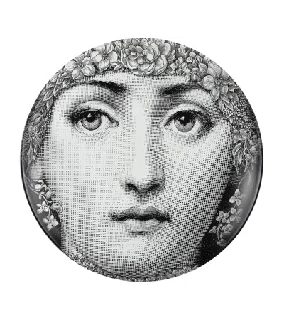 Fornasetti Tema E Variazioni No. 144 Wall Plate In Black