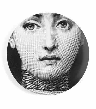 Fornasetti Tema E Variazioni No. 220 Wall Plate In Black