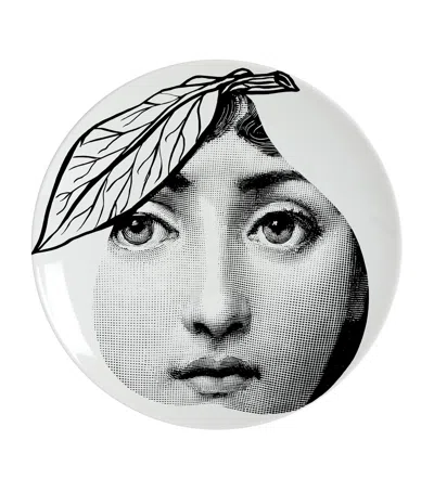 Fornasetti Tema E Variazioni No. 24 Wall Plate In Black