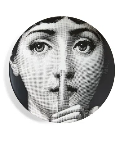 Fornasetti Tema E Variazioni No. 334 Wall Plate In Black