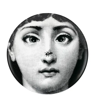 Fornasetti Tema E Variazioni No. 363 Wall Plate In White/black