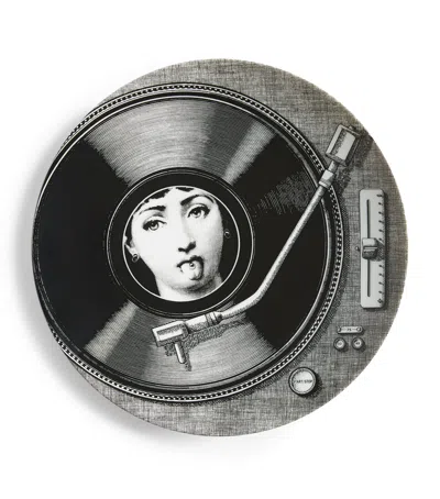 Fornasetti Tema E Variazioni No. 370 Wall Plate In White/black