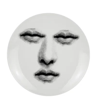 Fornasetti Tema E Variazioni No. 394 Wall Plate In Gray