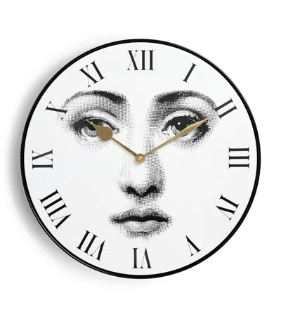 Fornasetti Tema E Variazioni No. 6 Wall Clock In Black