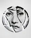 Fornasetti Tema E Variazioni No.2 Round Ashtray In Blackwhite