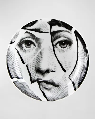 Fornasetti Tema E Variazioni No.2 Round Ashtray In Black