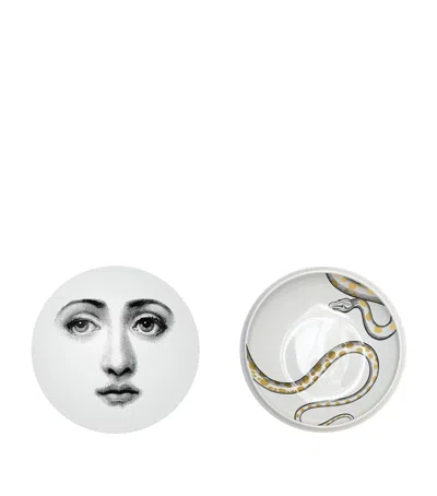 Fornasetti Tema E Variazioni No.409 Round Box In White