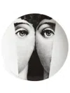 Fornasetti Tema E Variazioni Porcelain Plate (26cm) In White