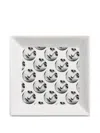 Fornasetti Tema E Variazioni Square Tray (20,8cm X 20,8cm) In White
