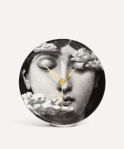 Fornasetti Tema E Variazioni Tra Le Nuvole Desk Clock In Black