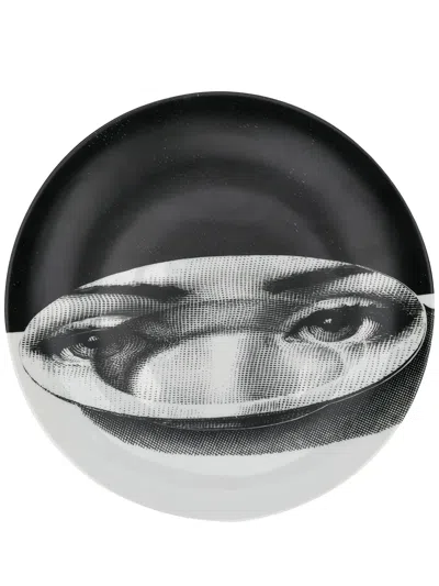 Fornasetti Tema E Variazioni Wall Plate In Black