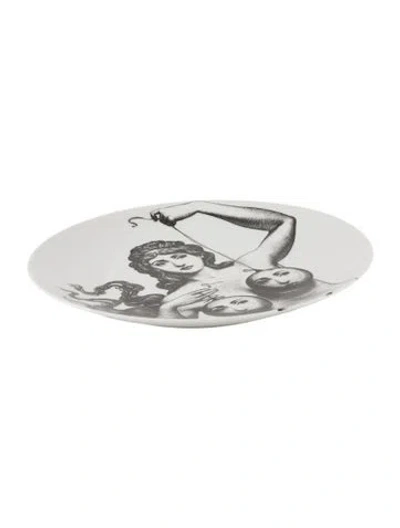 Pre-owned Fornasetti Tema E Variazioni Wall Plate No. 182 In Multi