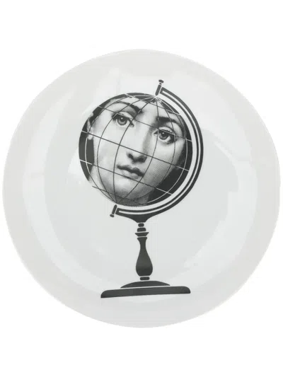Fornasetti Tema E Variazioni Wall Plate In White