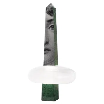 Pre-owned Fornasetti Through The Clouds Malachite Large Pendant Lamp By  For Wonderglass In Transparent