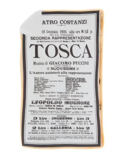 Fornasetti Tosca Dish In Grey