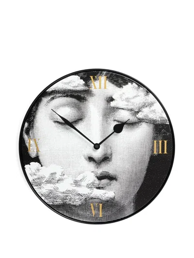 Fornasetti Tra Le Nuvole Clouds Face Clock (36.5cm) In Black