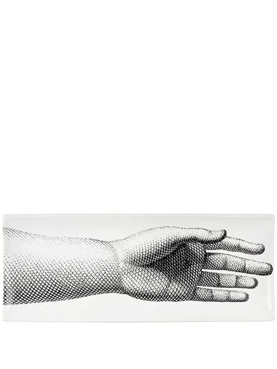 Fornasetti Tray Mano In White