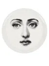 Fornasetti Tray 'viso On White' In White
