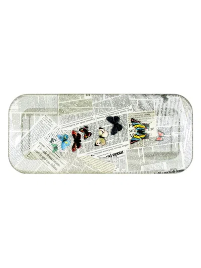 Fornasetti Ultime Notizie Color Tray In Multi