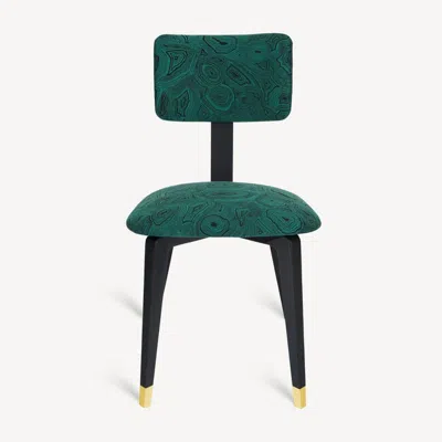 Fornasetti Upholstered Chair Malachite In Green