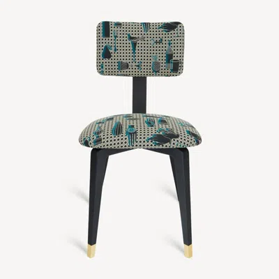 Fornasetti Upholstered Chair Oggetti Su Canneté In Multi