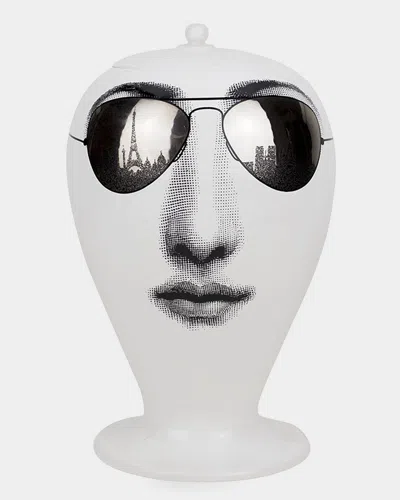 Fornasetti Vase Paris Tour Parisian Sunglasses In White