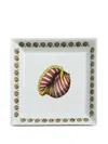 Fornasetti Vide-poche Shell-pattern Square Tray (20,8cm X 20,8cm) In Multi