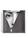 Fornasetti Vide-poche Square Tray (20,8cm X 20,8cm) In Black